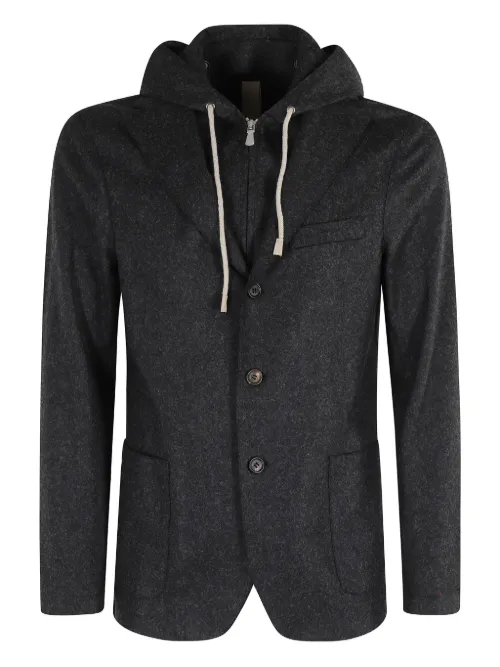 Eleventy blazer à capuche - Noir - Eleventy - Modalova