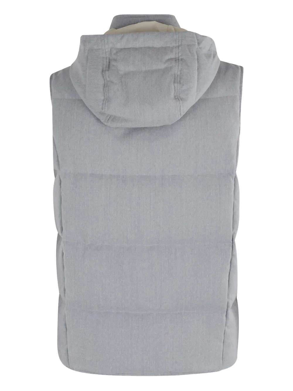Eleventy Bodywarmer met capuchon Grijs