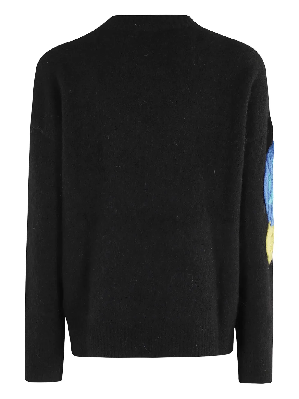 Blumarine floral-embroidered sweater Zwart