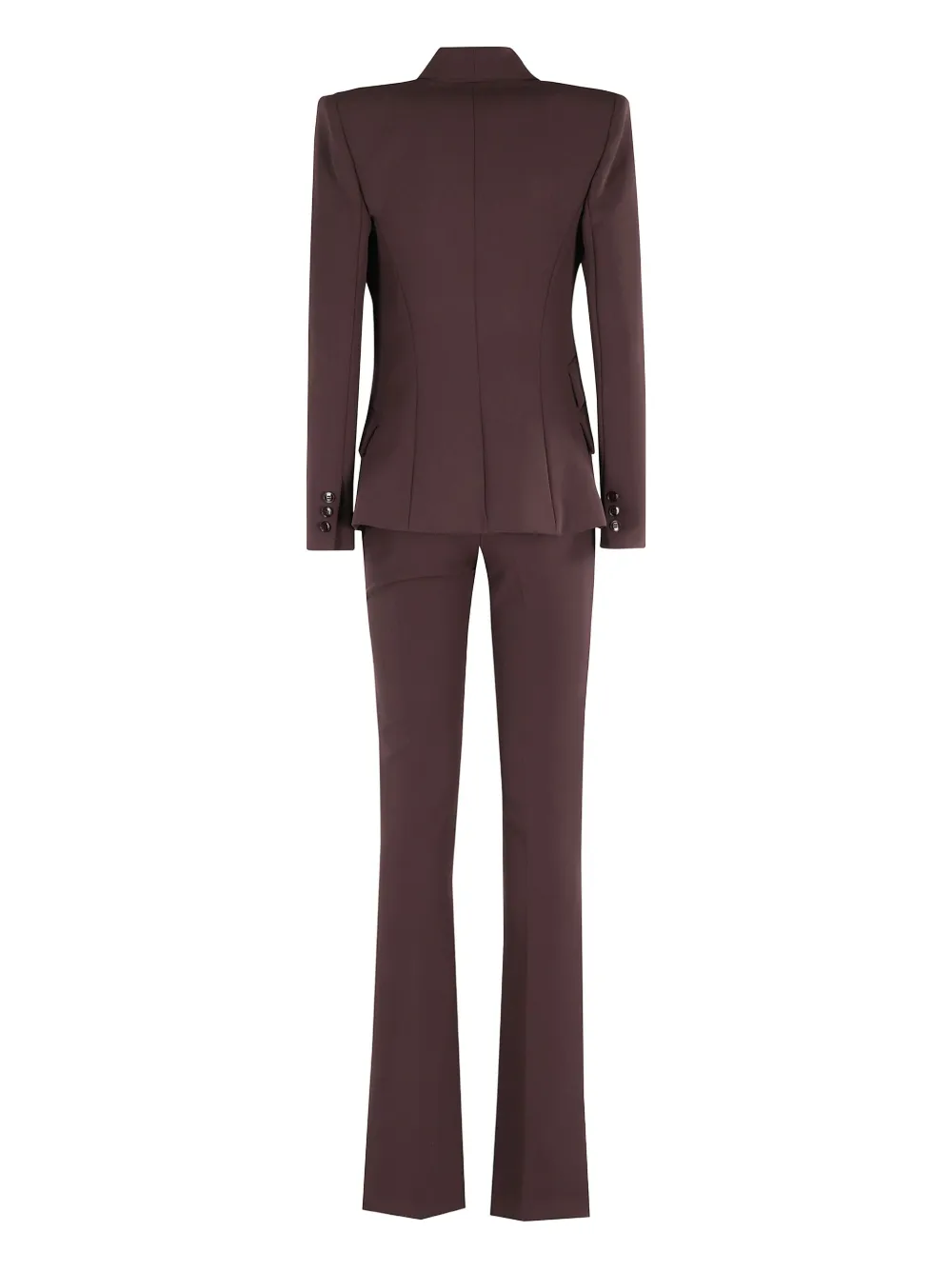 Elisabetta Franchi padded-shoulder welt-pocket suit | Evening Suits | Image 2