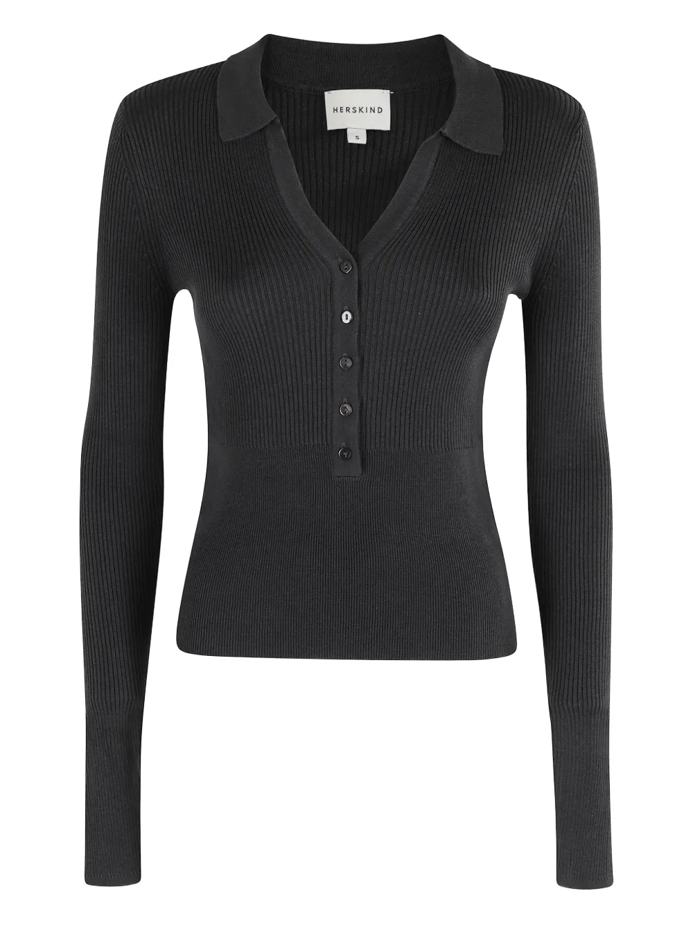 ribbed polo top