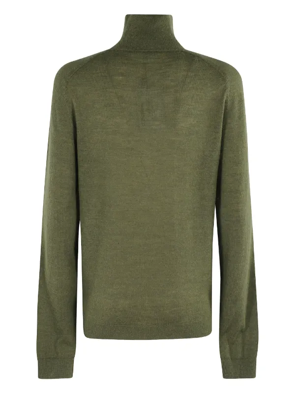 JW Anderson Turtleneck long-sleeve Sweater Green FARFETCH JO