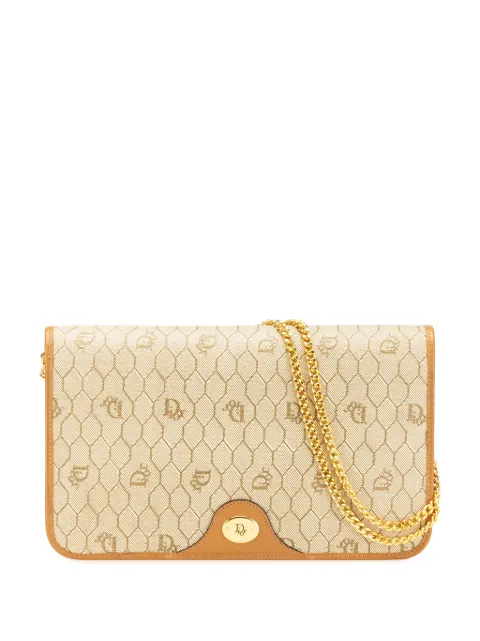Christian Dior Pre-Owned 20th Century Honeycomb Coated Canvas Chain shoulder bag