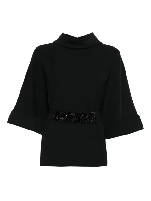 P.A.R.O.S.H. belt-embellished blouse