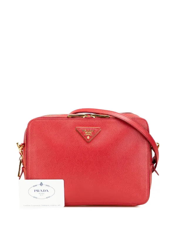 Prada Pre-Owned 2013-2025 サフィアーノ ダブルジップ ショルダー