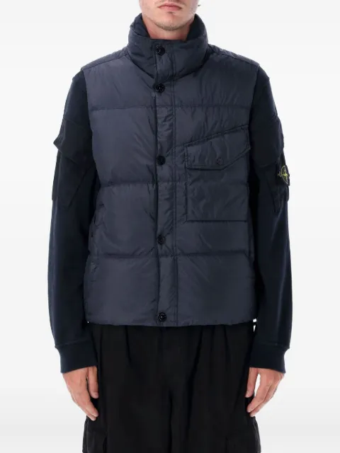 Stone Island logo-patch padded vest