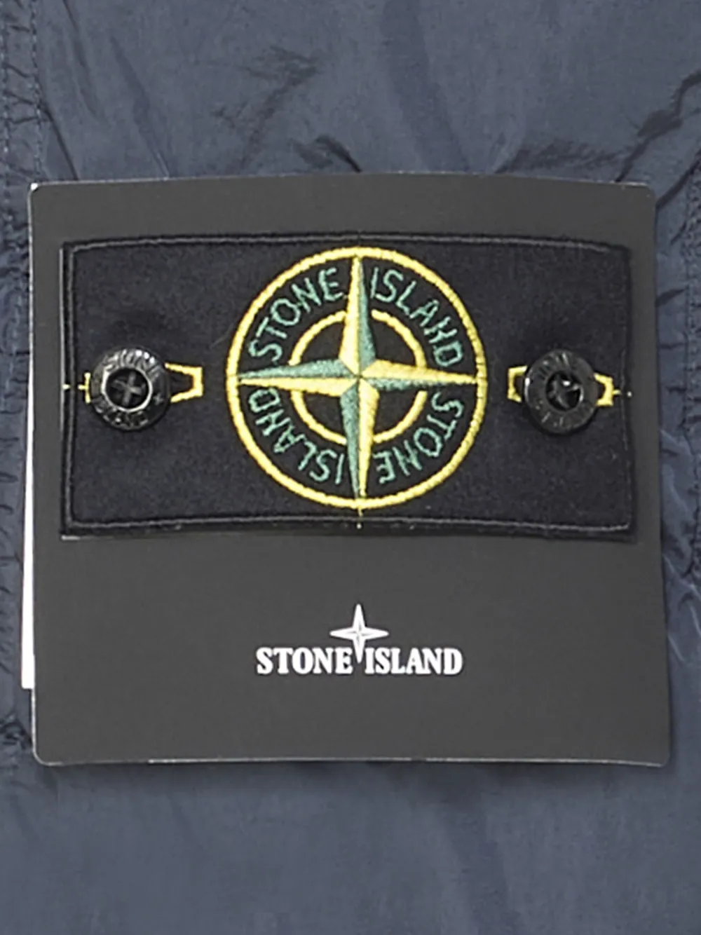 Stone Island Spencer met logopatch Blauw