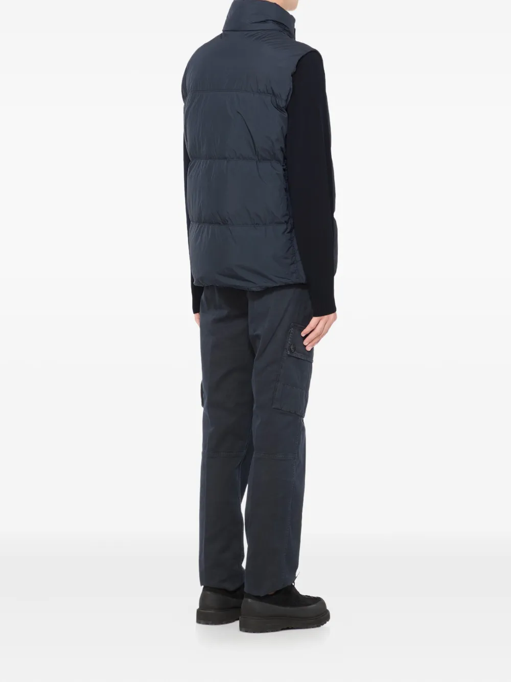Stone Island Spencer met logopatch Blauw