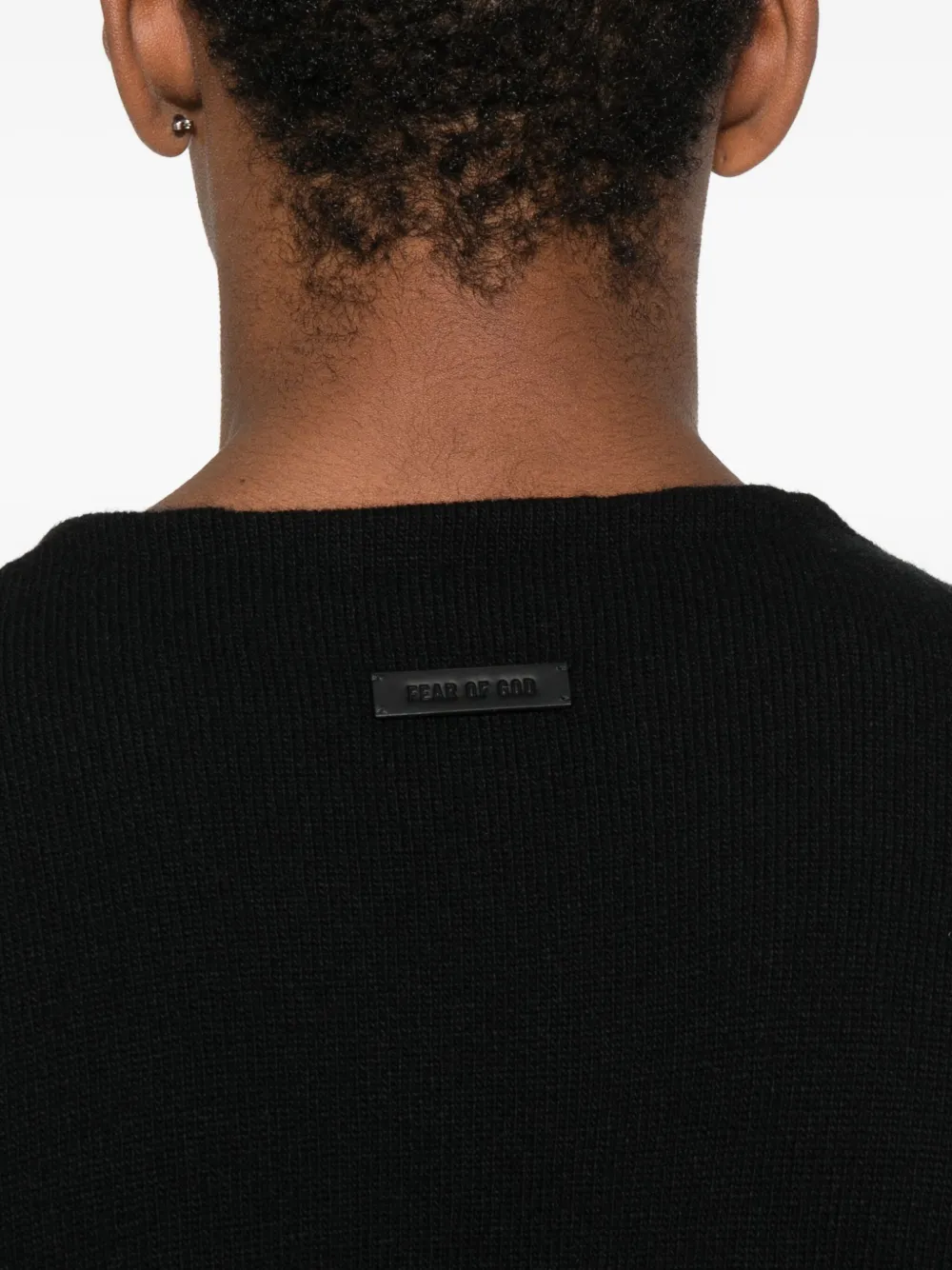 Fear Of God crew-neck wool sweater Zwart