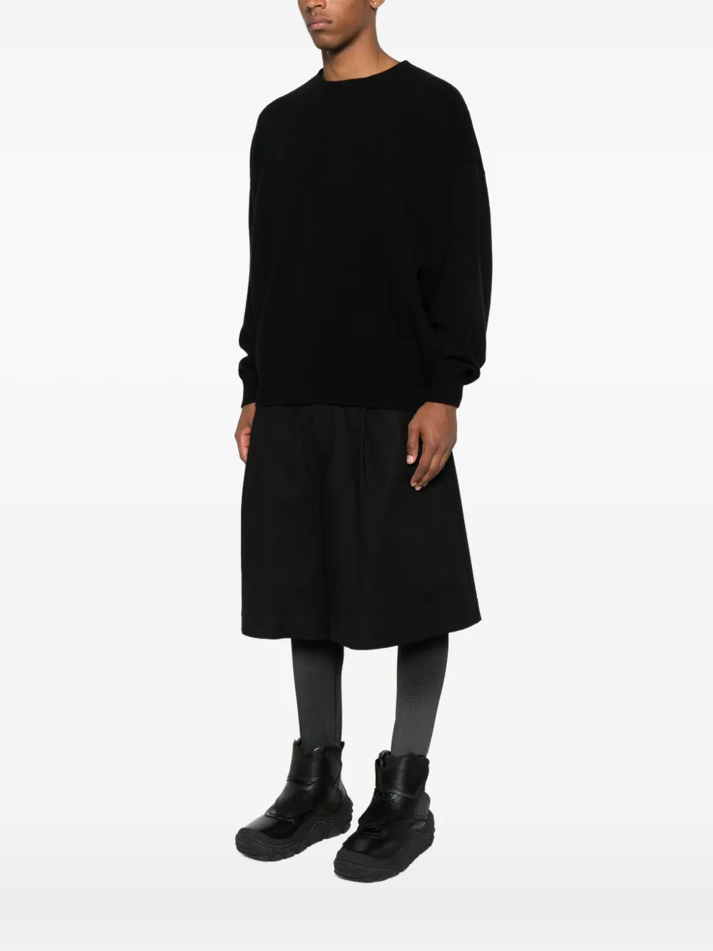 Fear Of God crew-neck wool sweater Zwart