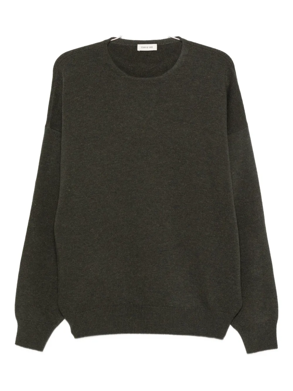 Fear Of God crew-neck wool sweater Groen