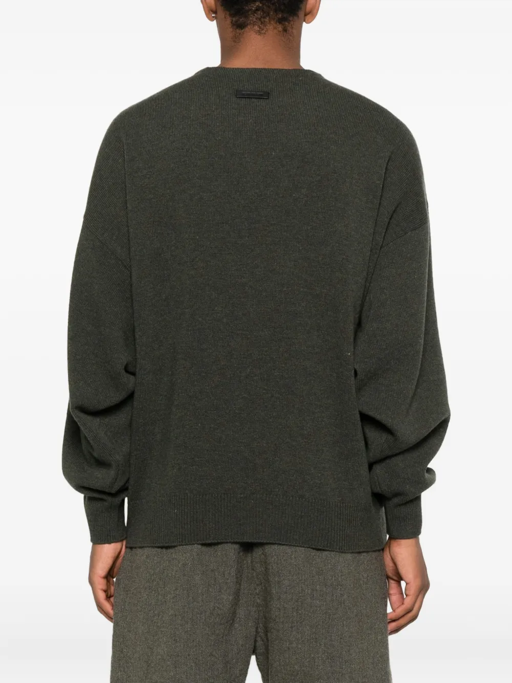 Fear Of God crew-neck wool sweater Groen