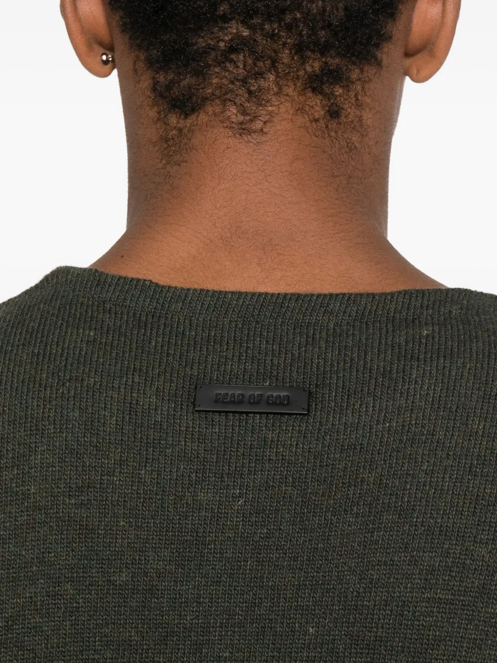 Fear Of God crew-neck wool sweater Groen