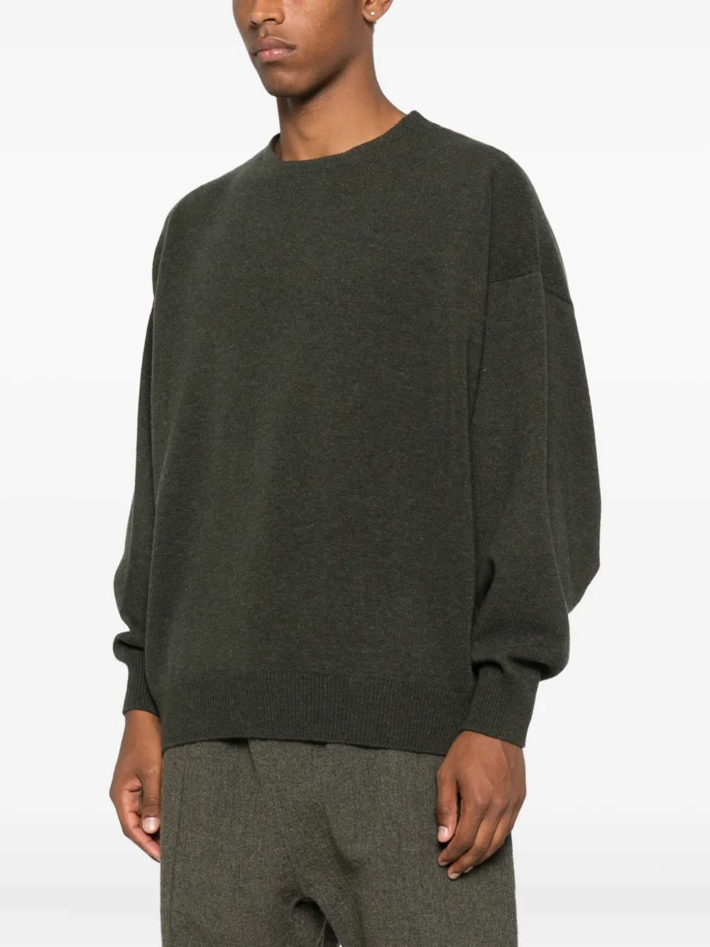 Fear Of God crew-neck wool sweater Groen