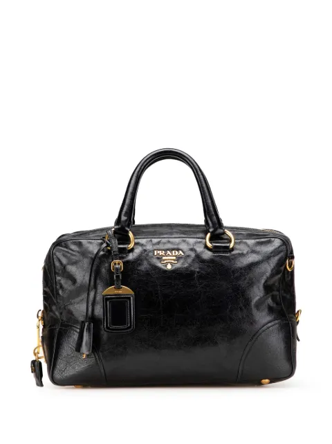 Prada Pre-Owned bolsa satchel Vitello Shine 2013-2025