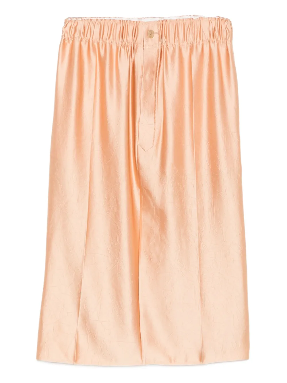 Carven elasticated-waist satin skirt Oranje