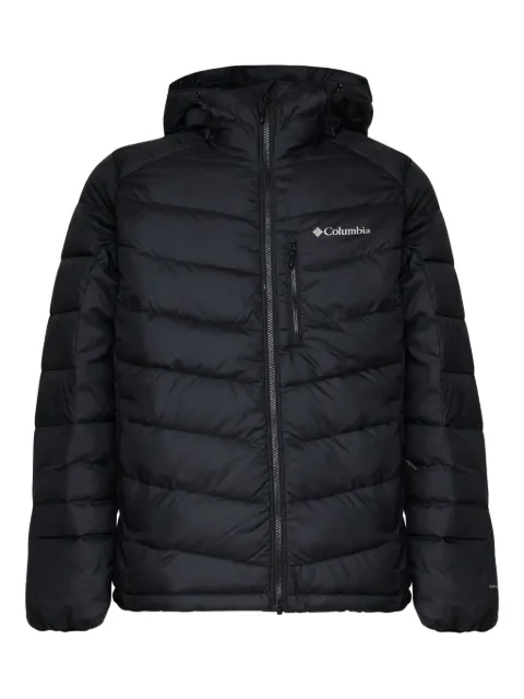 Columbia logo-print hooded padded jacket