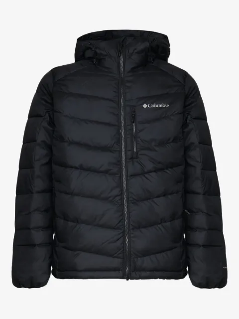 Columbia logo-print hooded padded jacket