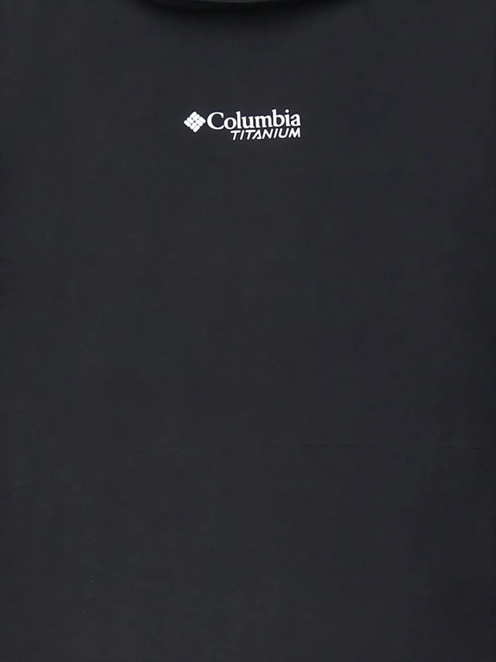 Columbia logo-print hooded jacket Zwart