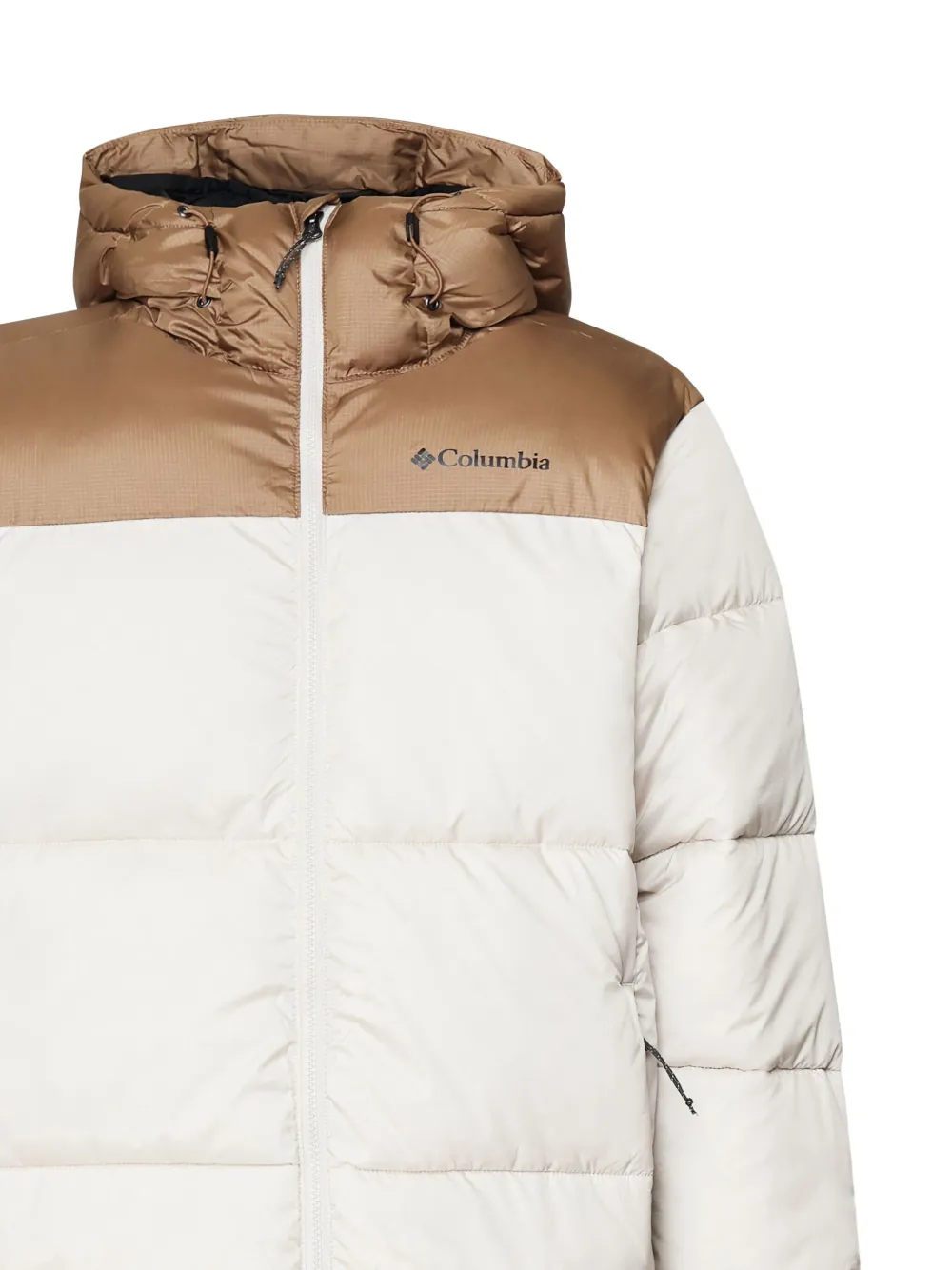 Columbia logo-print puffer jacket Wit