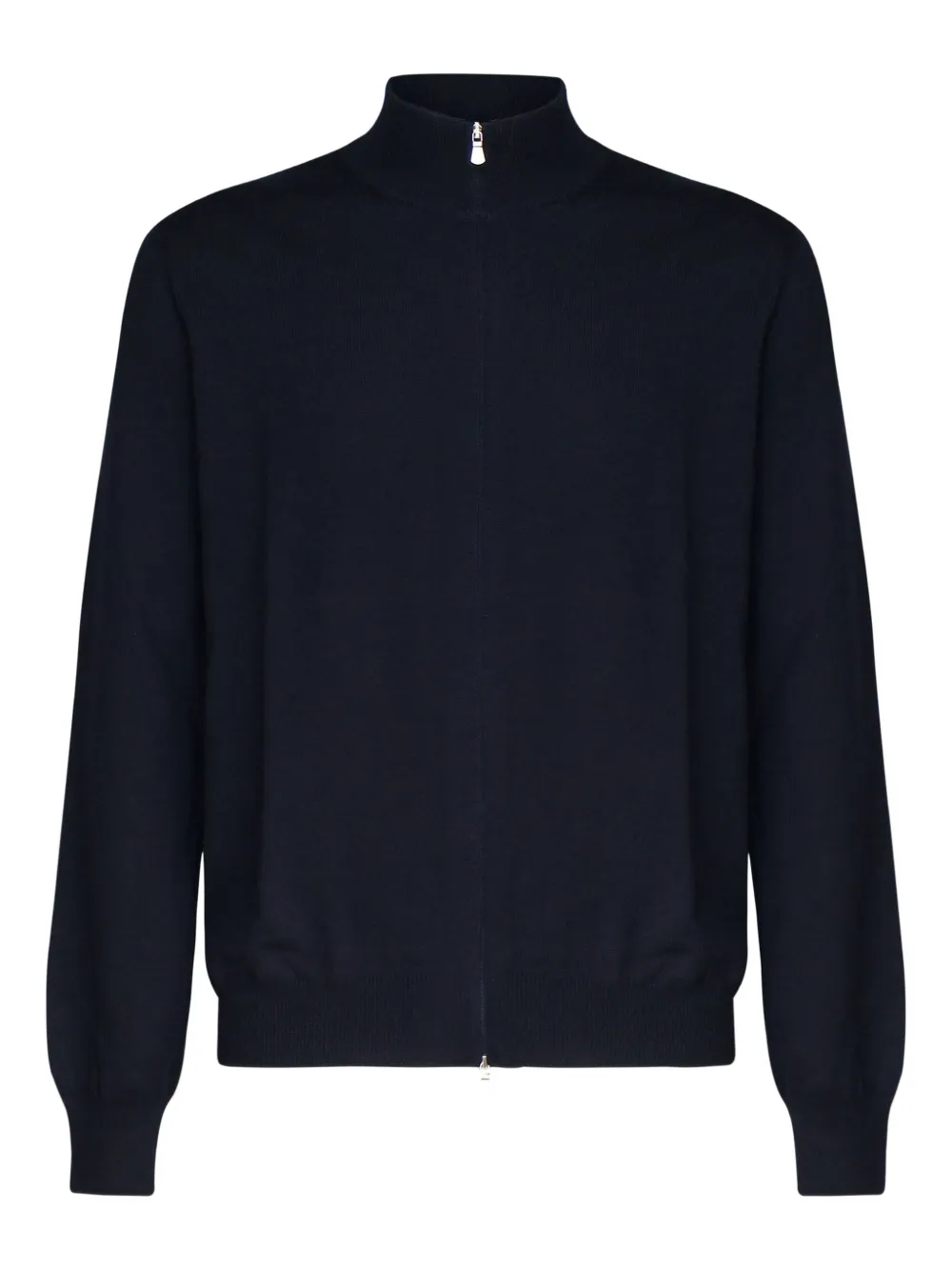 John Galliano high-neck zip-front cardigan | Blue | Image 1