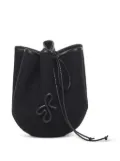 Ruslan Baginskiy emblem-logo drawstring bag - Black