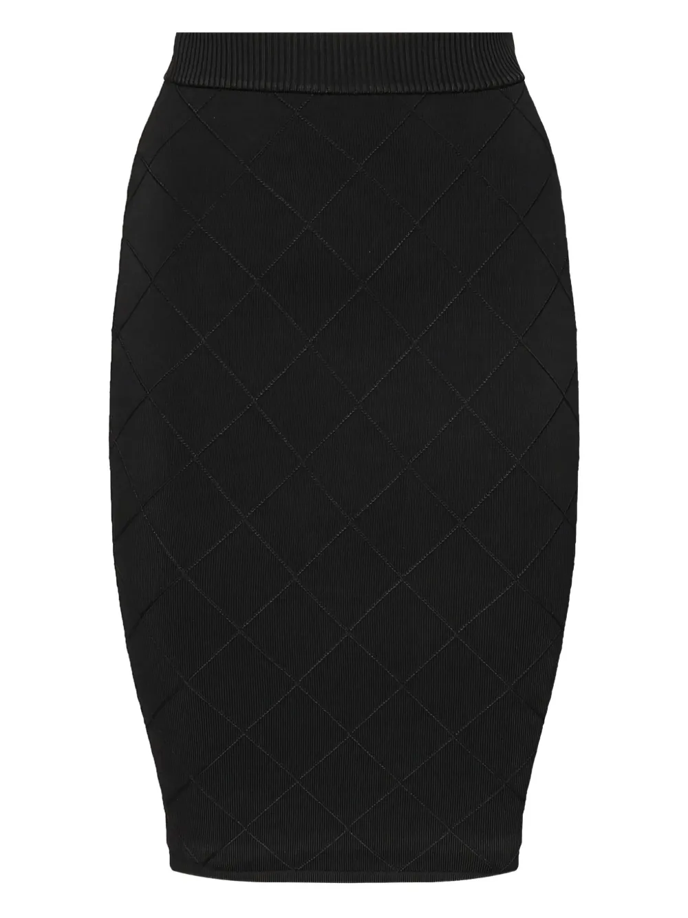 diamond-pattern skirt