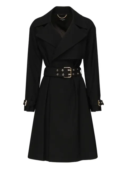 Marciano belted chain-trimmed trench coat