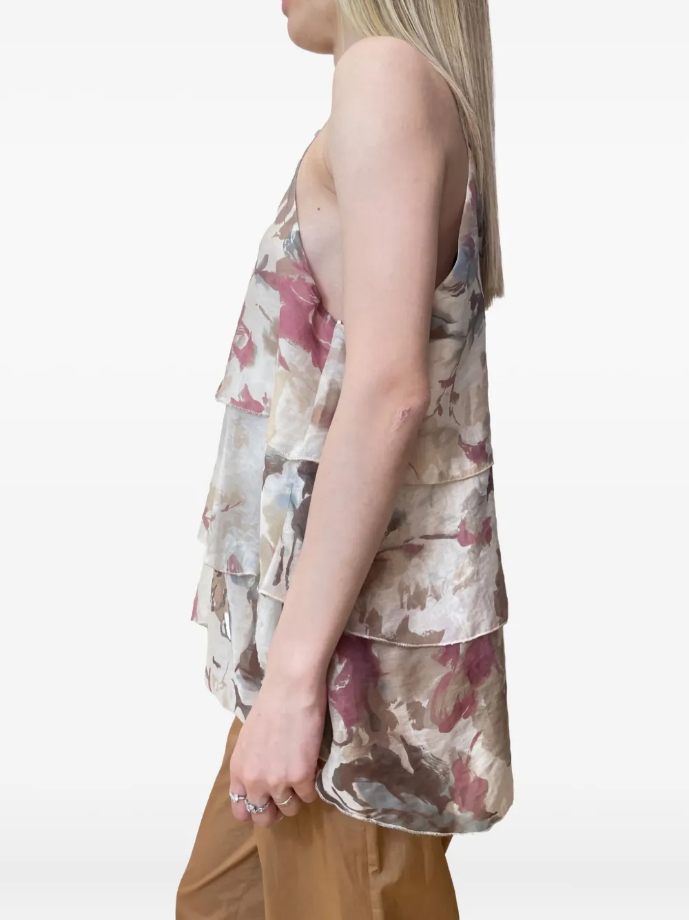 VICOLO floral-print top - Beige