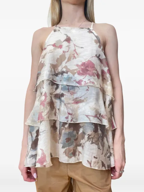 VICOLO floral-print top