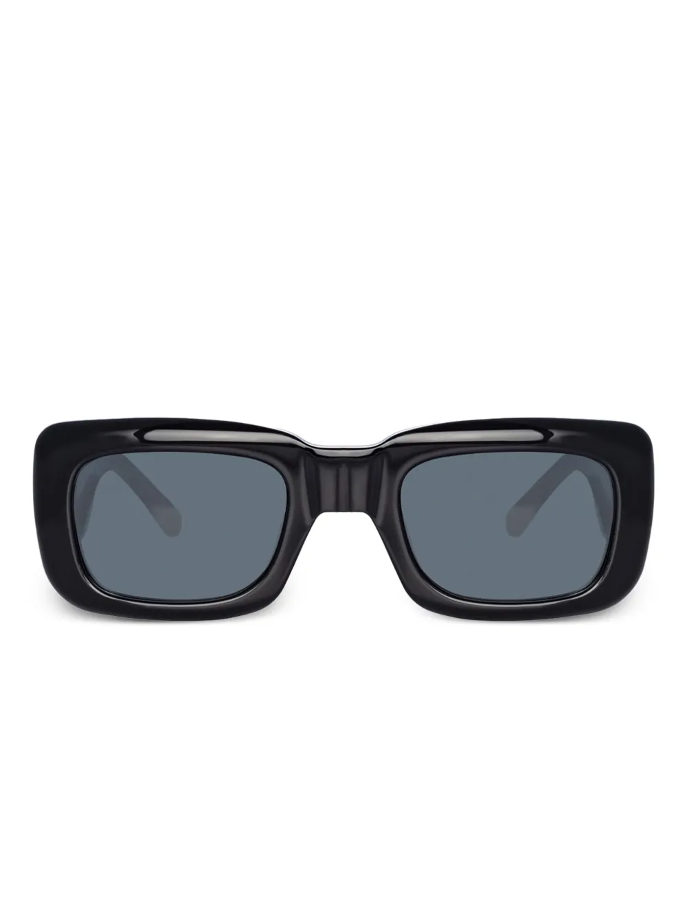 The Attico Marfa rectangle-frame sunglasses Zwart