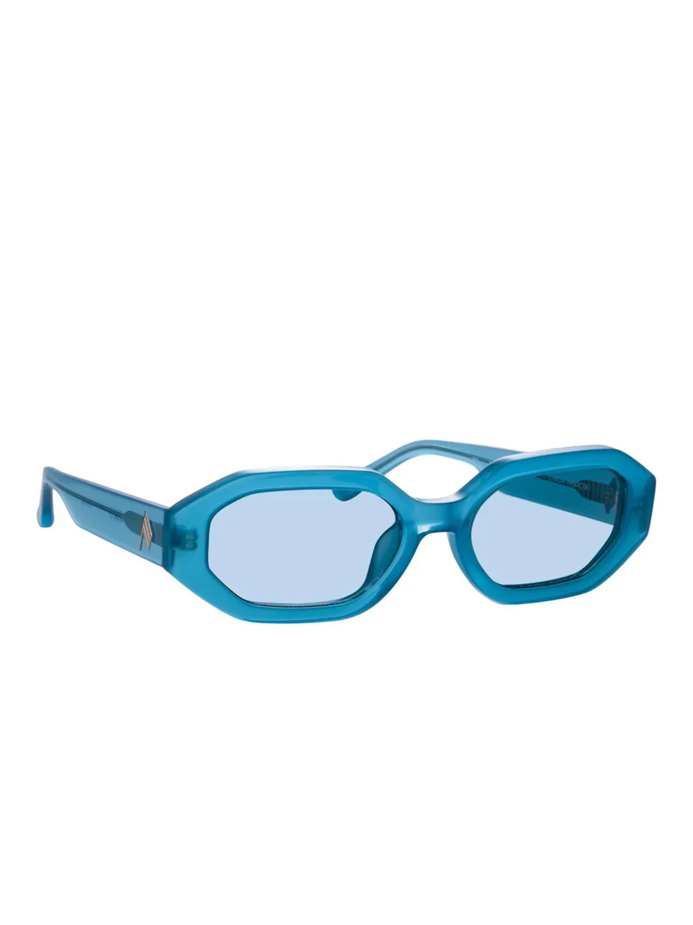 The Attico geometric-frame sunglasses Blauw