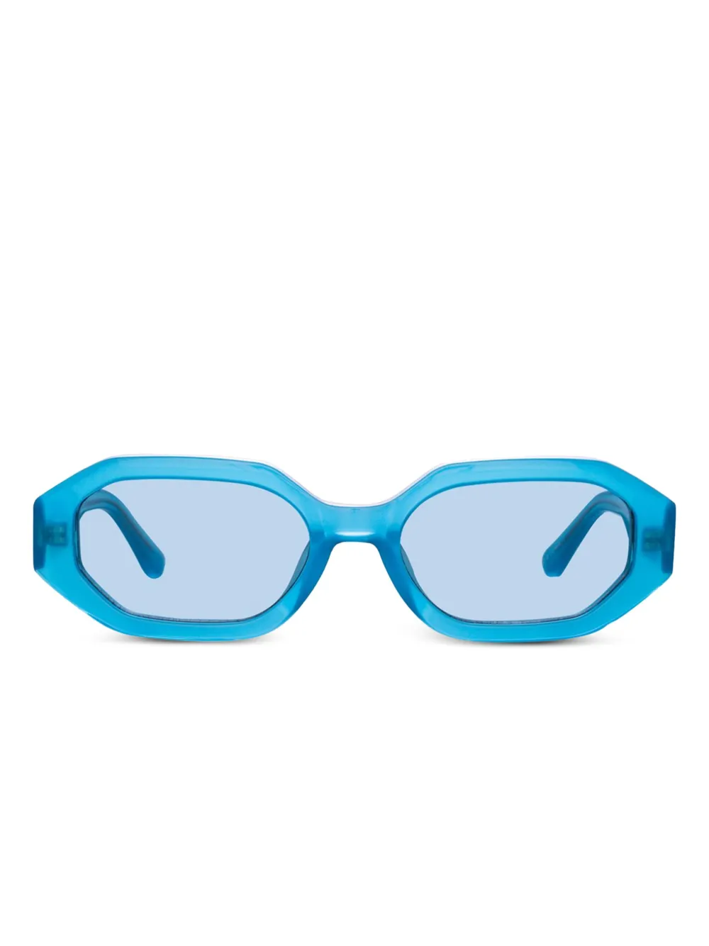 The Attico geometric-frame sunglasses Blauw