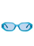 The Attico geometric-frame sunglasses - Blue