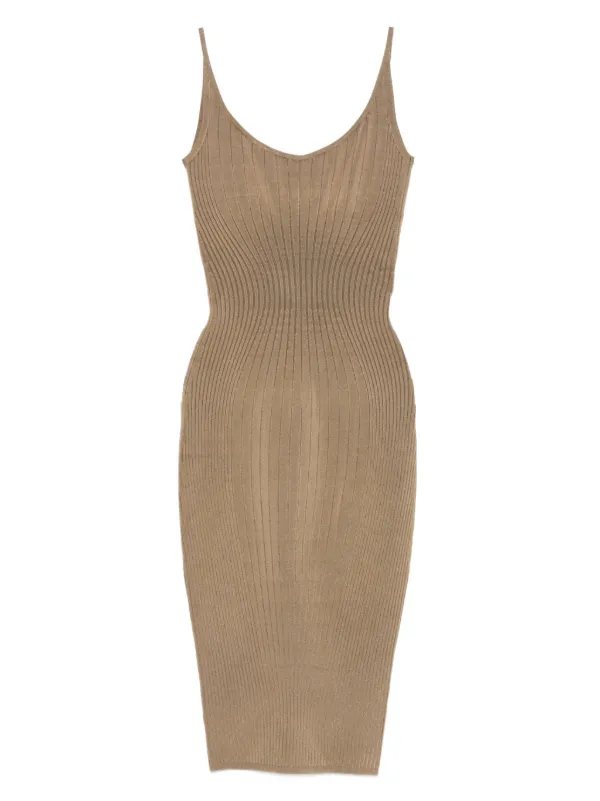 strapless open back dress Organic Ribbed Cotton Dress 18-24M by Bugandbeankids main image 1