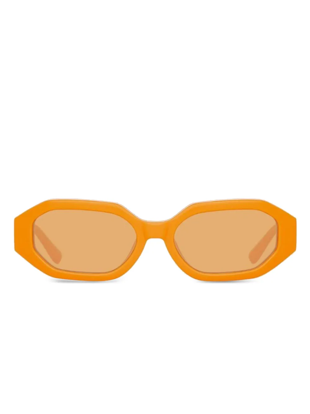 The Attico Irene geometric-frame sunglasses Oranje