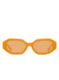 The Attico Irene geometric-frame sunglasses - Orange