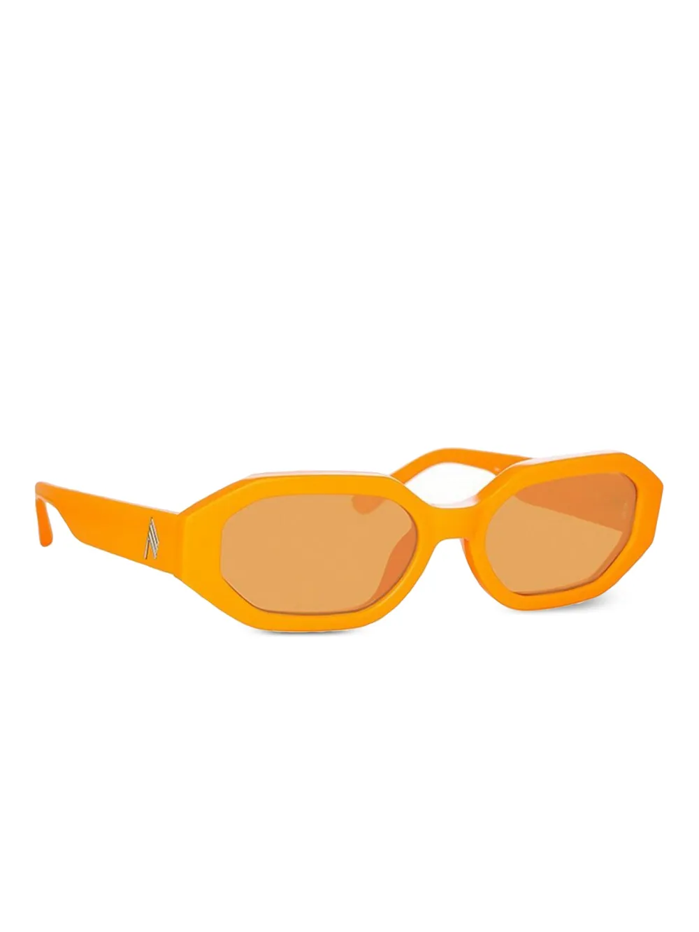 The Attico Irene geometric-frame sunglasses Oranje