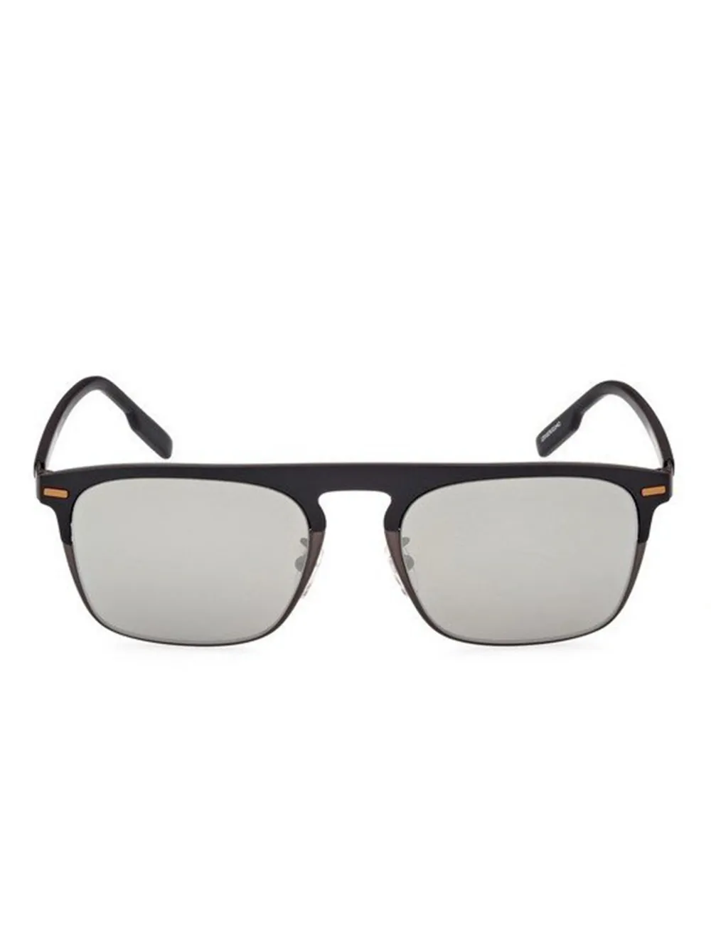 Zegna matte square sunglasses Zwart