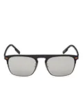 Zegna matte square sunglasses - Black
