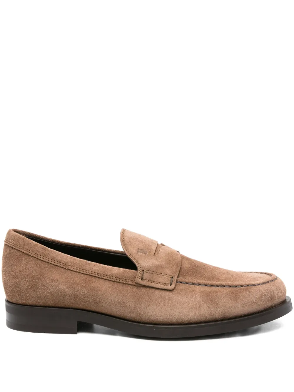 Tod's suede penny loafers Brown