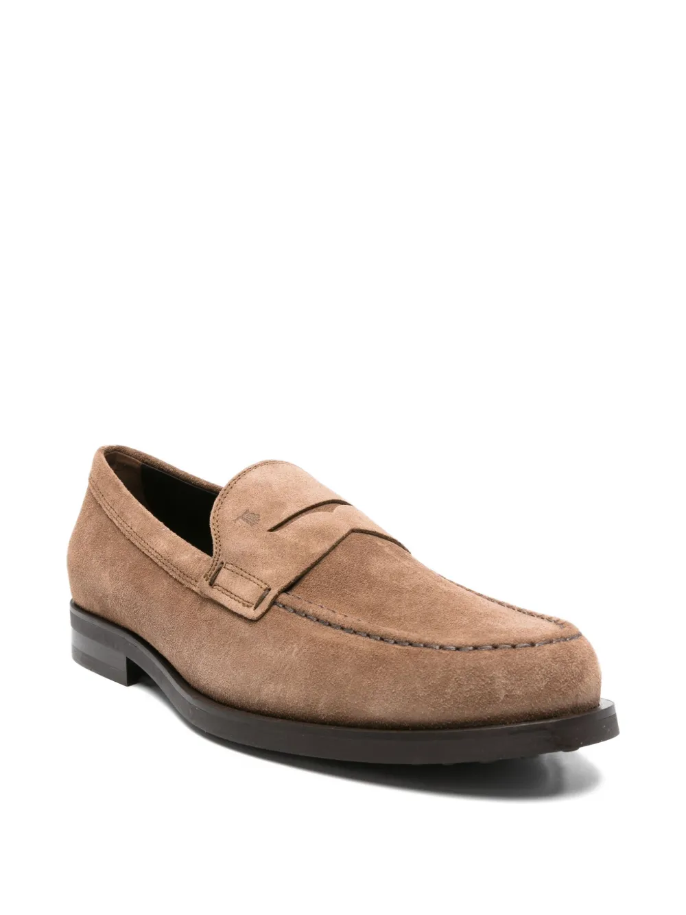 Tod's suede penny loafers Brown