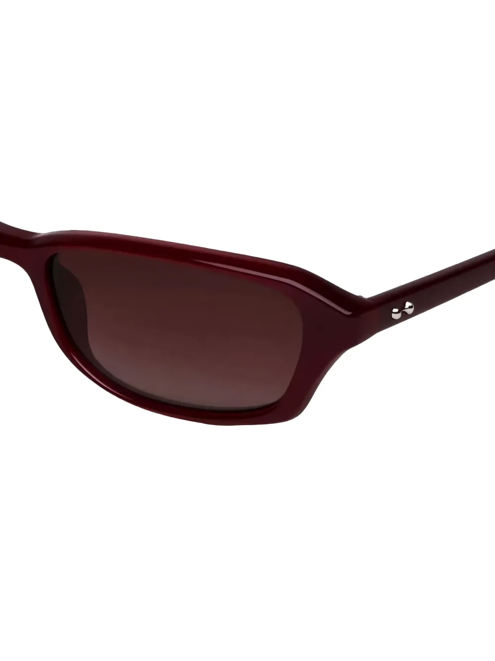 Chimi Zonnebril met rechthoekig montuur Rood
