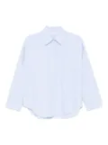 Mazzarelli button-down cotton shirt - Blue
