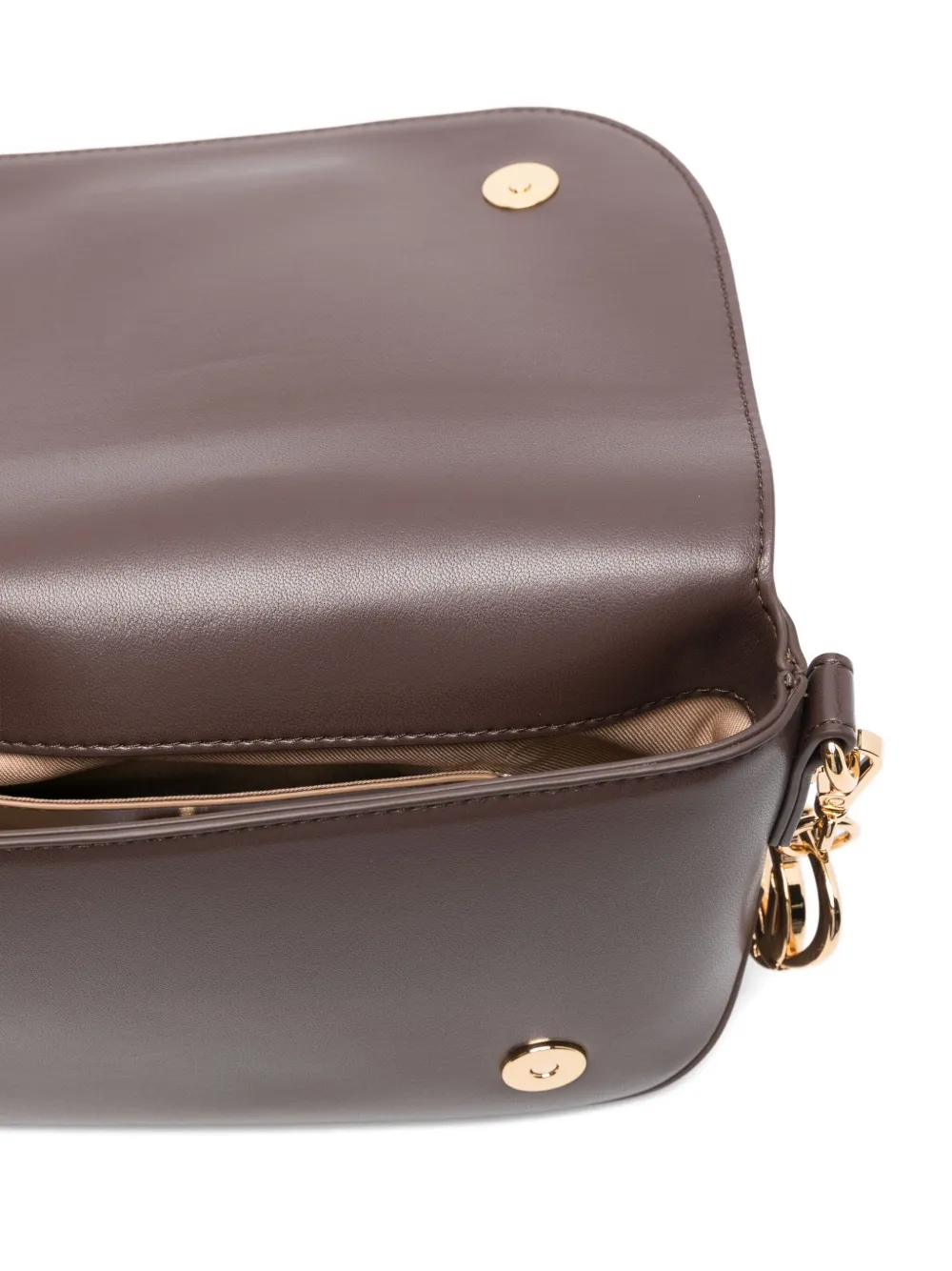 Love Moschino Schoudertas verfraaid met ketting Bruin