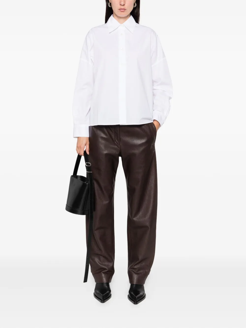 Mazzarelli Button-down blouse - Wit