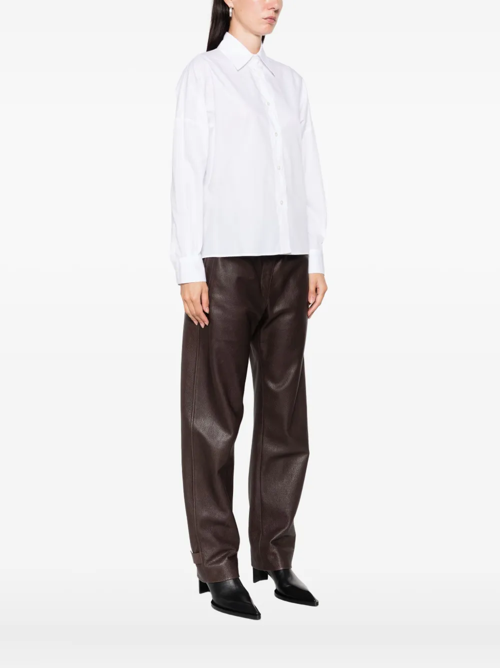 Mazzarelli Button-down blouse Wit
