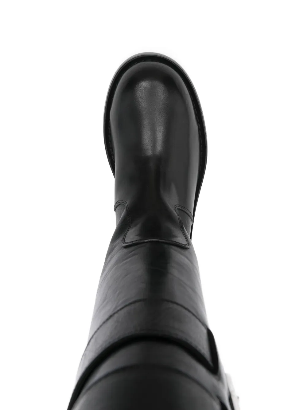 Ann Demeulemeester 35mm Osmo double-buckle leather boots Black