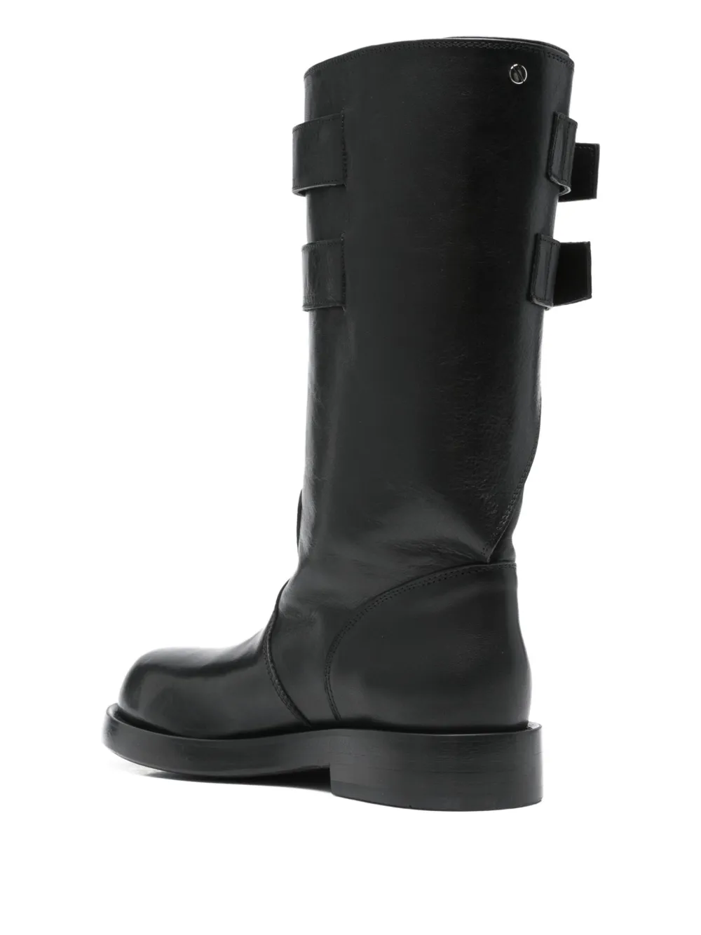 Ann Demeulemeester 35mm Osmo double-buckle leather boots Black