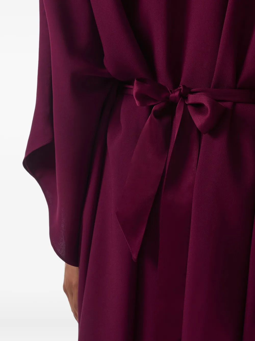Taller Marmo Obsession maxi-jurk met V-hals Rood